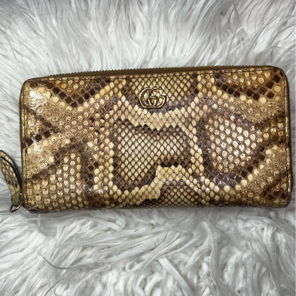Gucci Python Long Zippy Wallet, authentic - Picture 3 of 11
